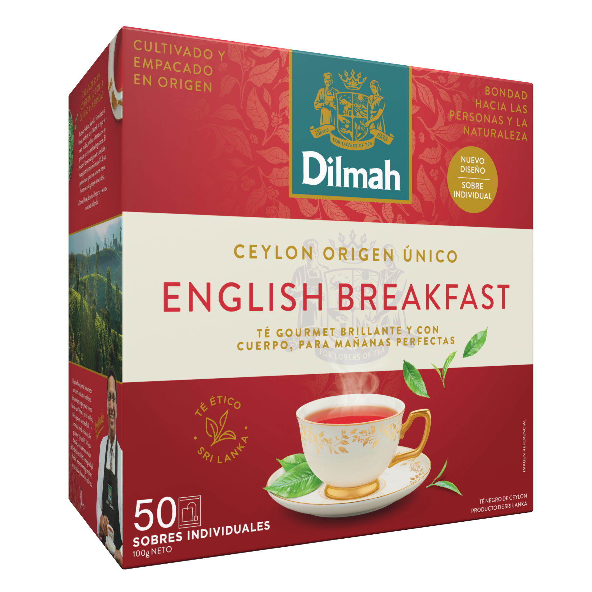 50 Bolsitas Te Negro English Breakfast Dilmah