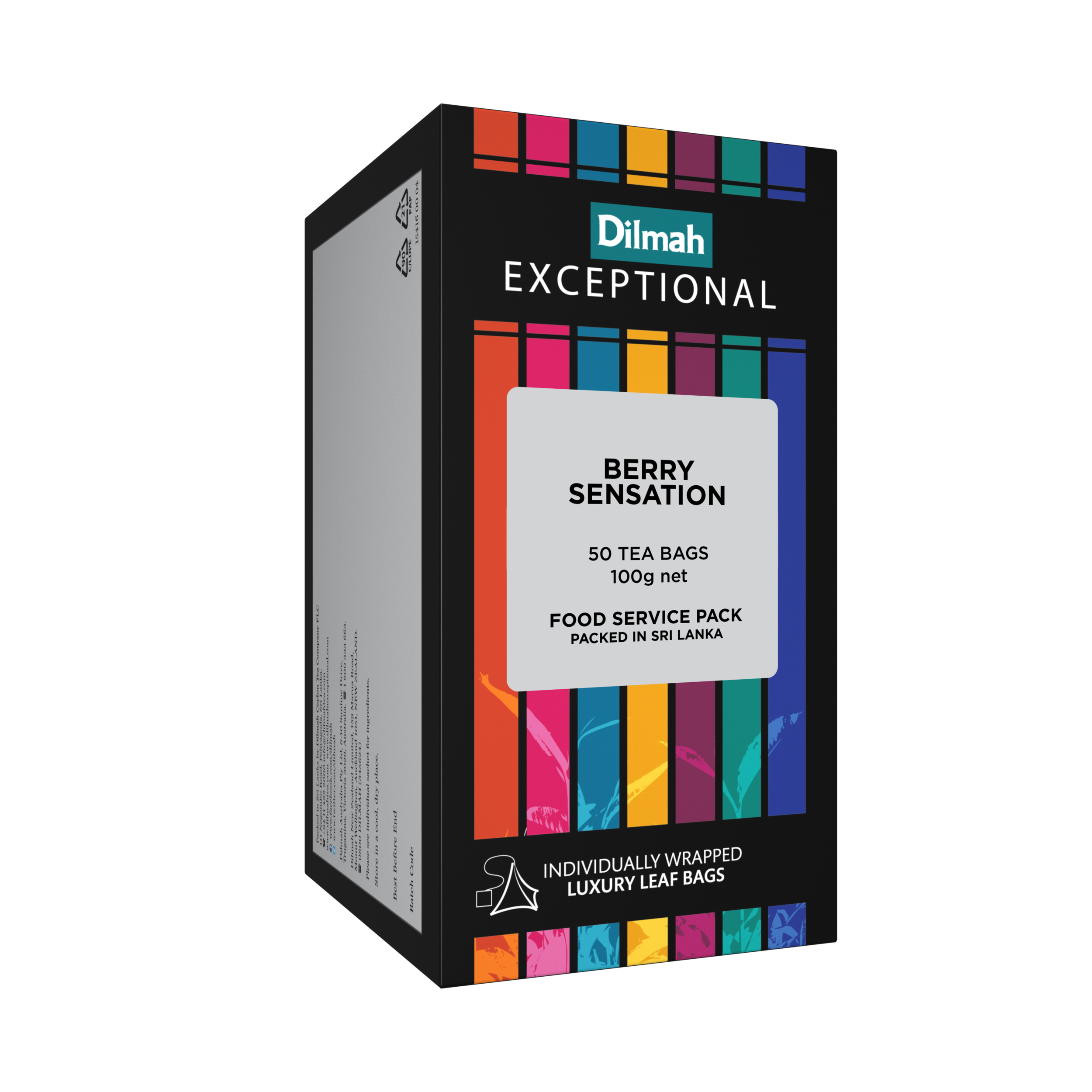 50 Pirámides Te Negro Berry Exceptional Dilmah