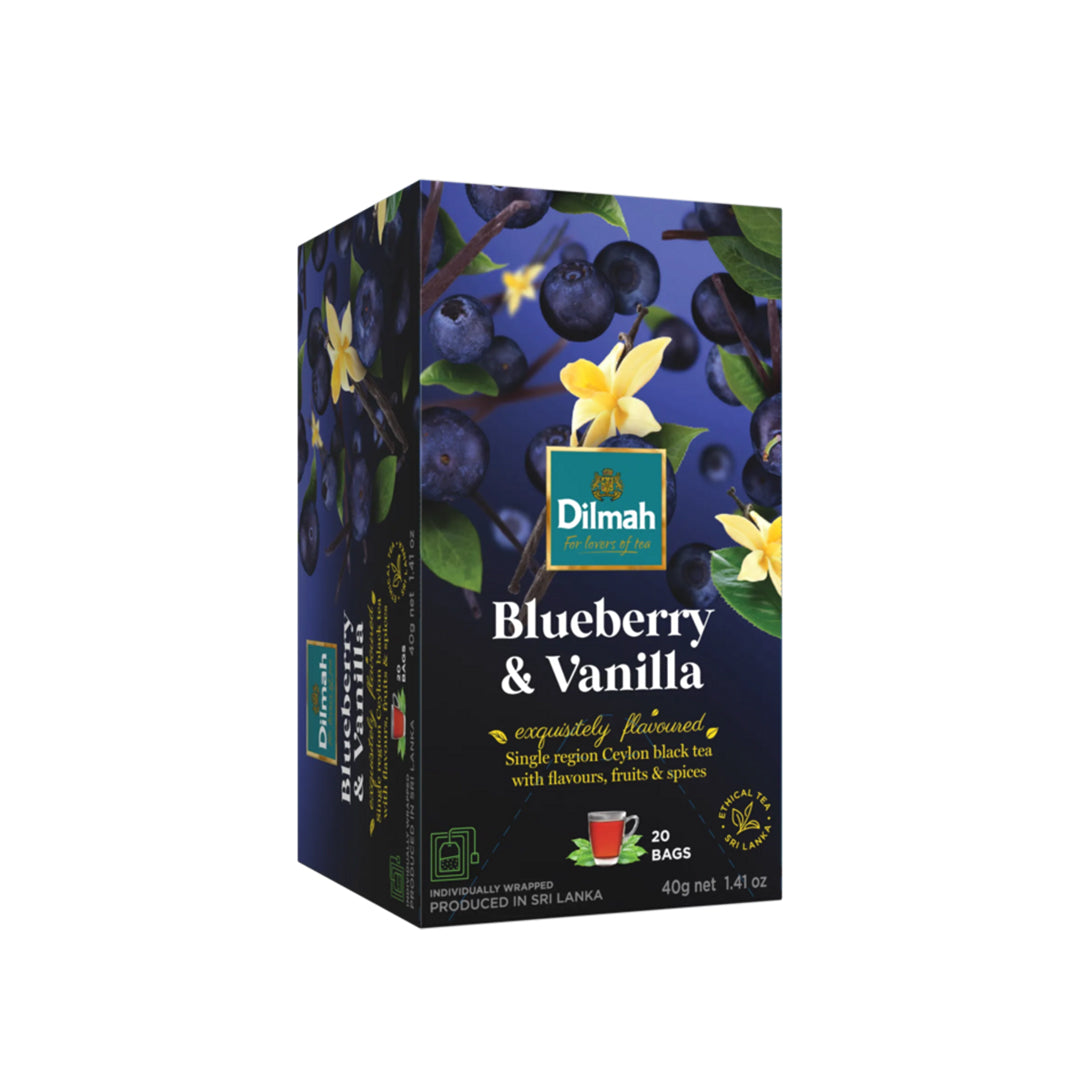 20 Bolsitas Te Negro Arandano Vainilla Dilmah