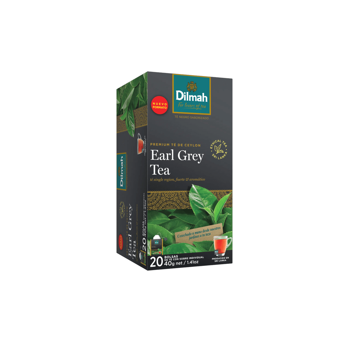 20 Bolsitas Té Negro Earl Grey Dilmah