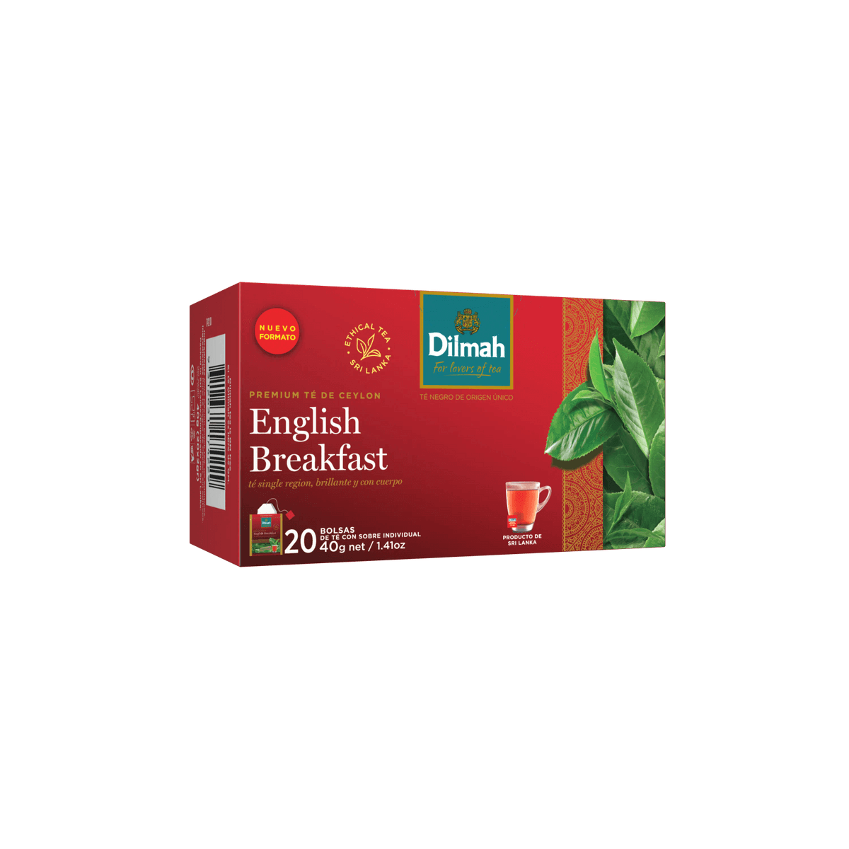 20 Bolsitas Té Negro English Breakfast Dilmah