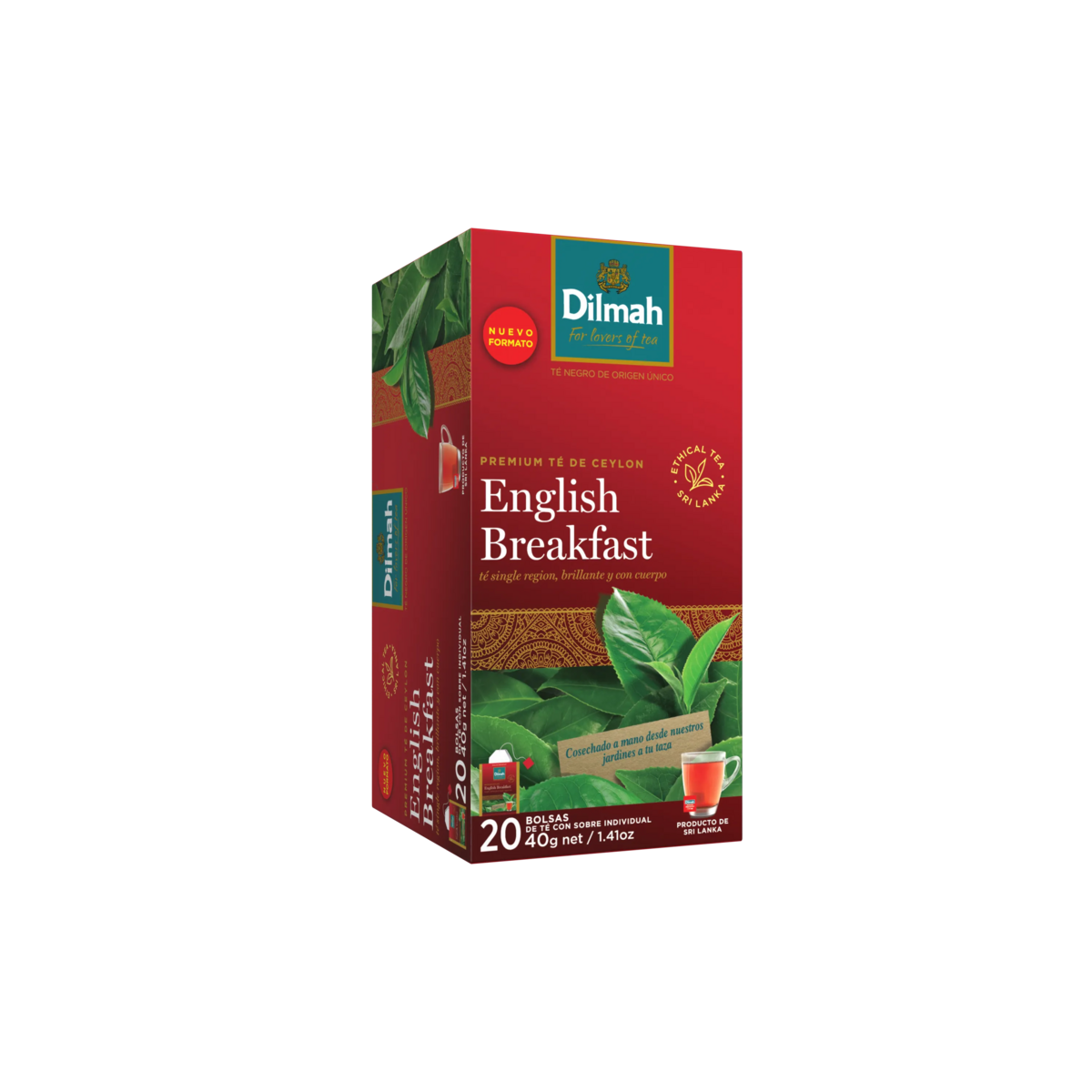 20 Bolsitas Té Negro English Breakfast Dilmah