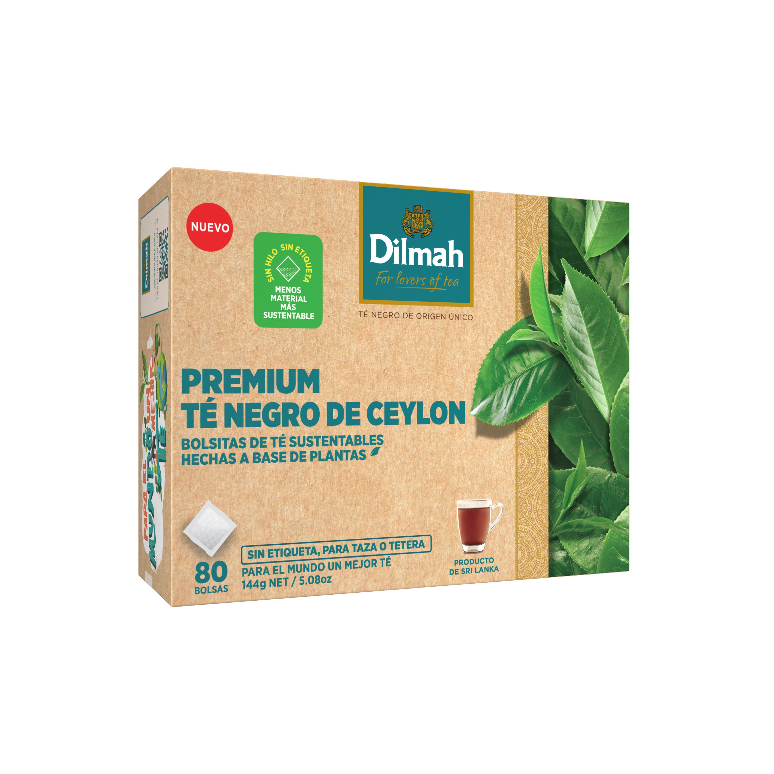 80 bolsitas Te Dilmah Premium sustentable