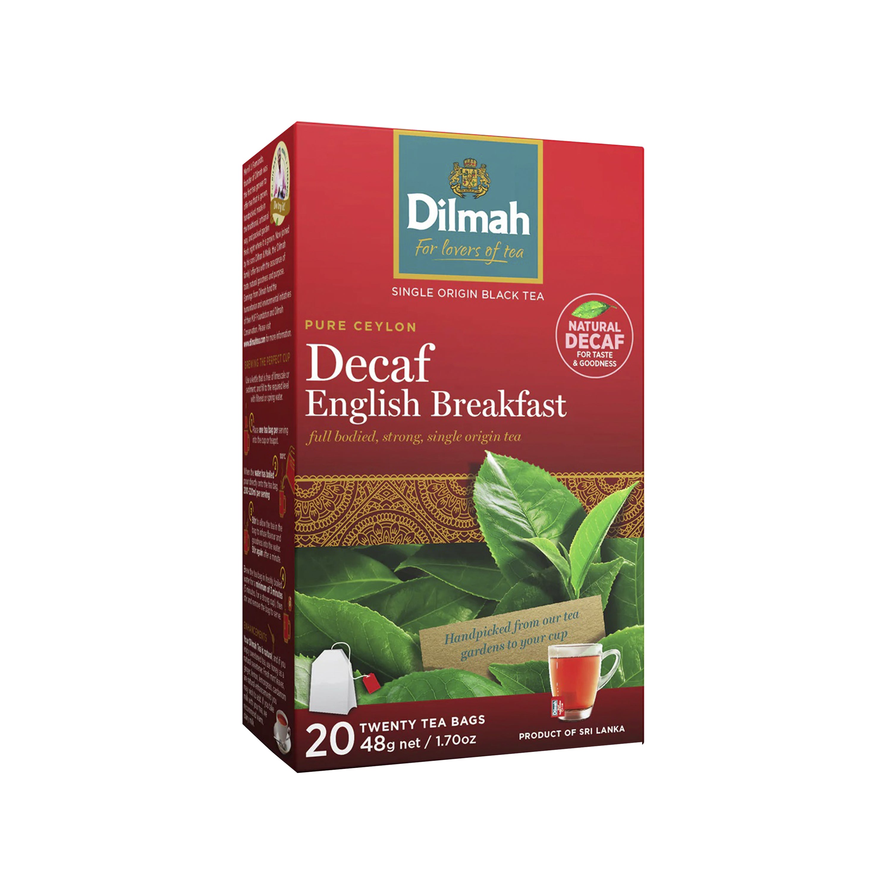 20 Bolsitas Te English Breakfast Descafeinado