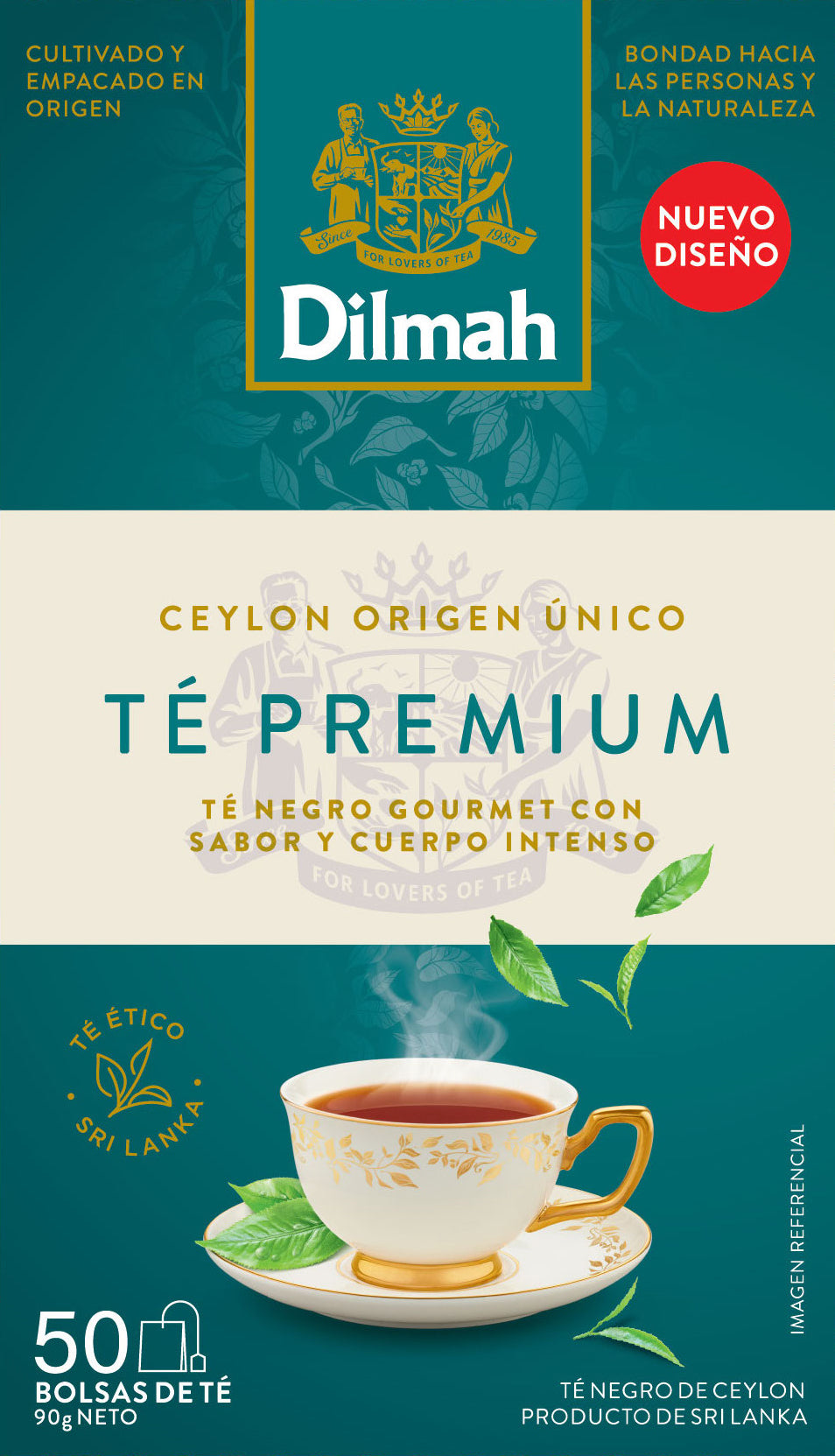 Té Negro Premium Dilmah 50 Bolsitas