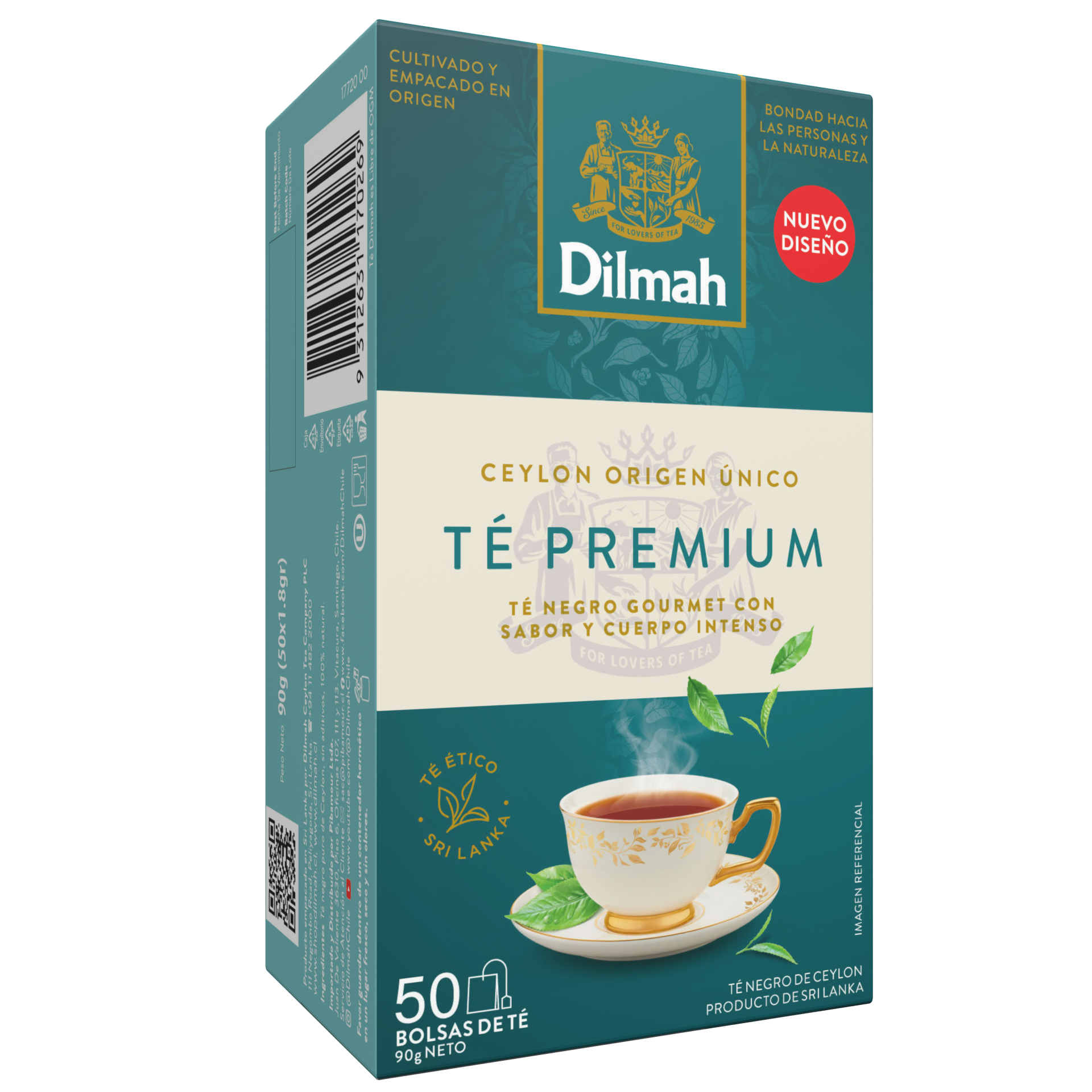 Té Negro Premium Dilmah 50 Bolsitas