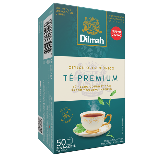 Té Negro Premium Dilmah 50 Bolsitas