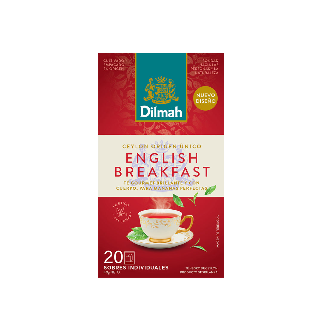 20 Bolsitas Té Negro English Breakfast Dilmah