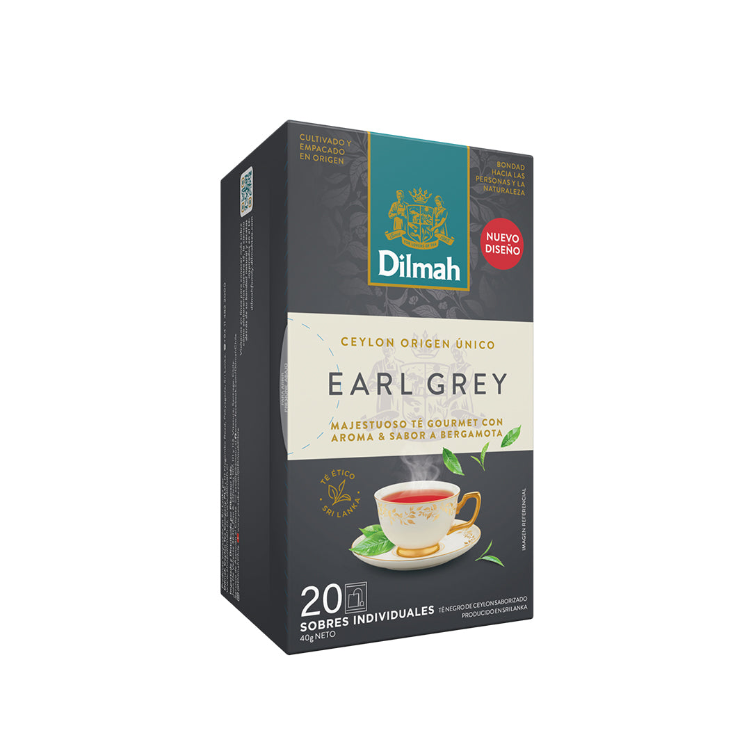 20 Bolsitas Té Negro Earl Grey Dilmah