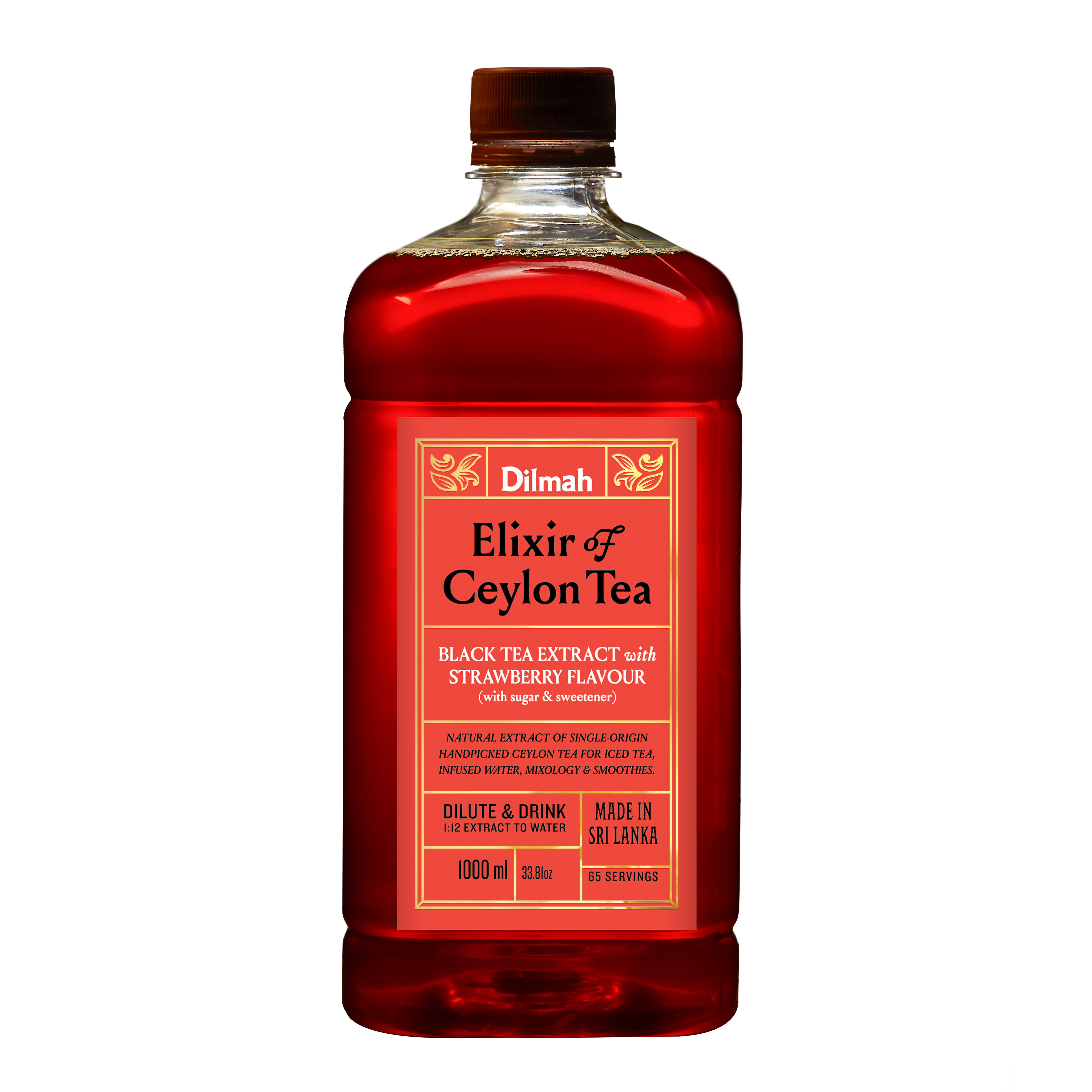 Elixir concentrado de Te Negro con Frutilla Dilmah 1 lt