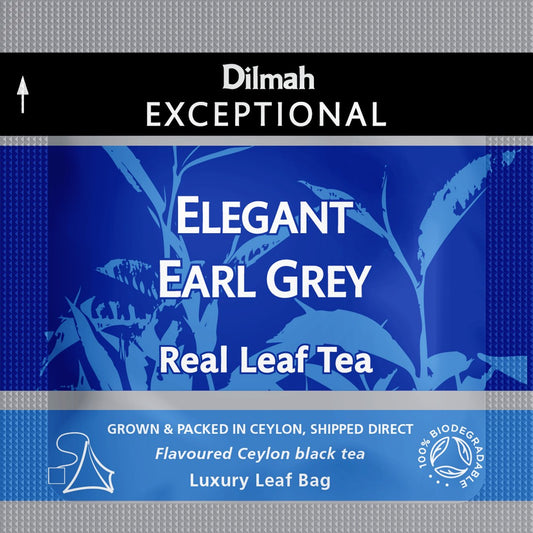 Dilmah Exceptional Elegant Earl Grey té negro de Ceylán con bergamota