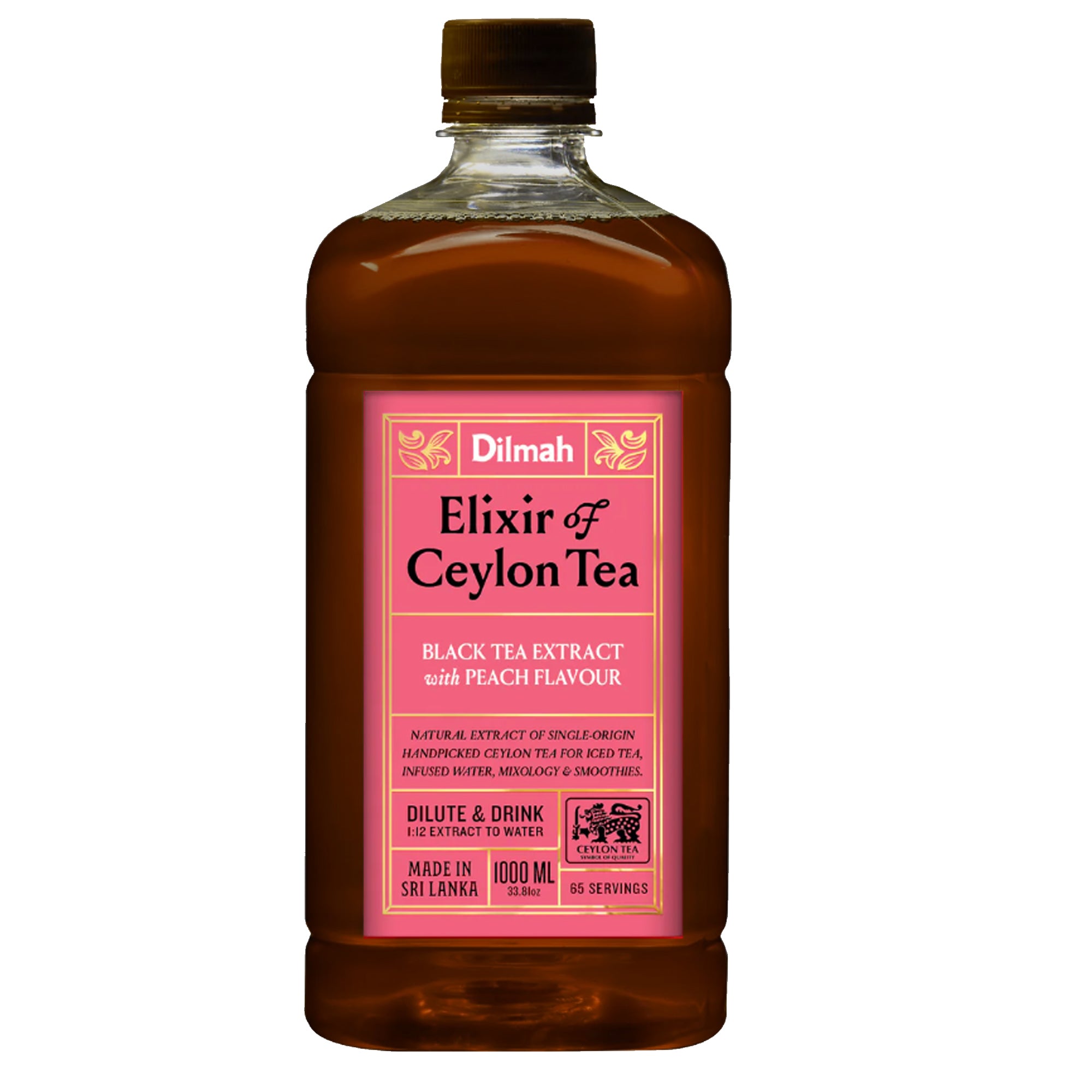 Elixir concentrado de Te Negro Durazno Dilmah 1 lt