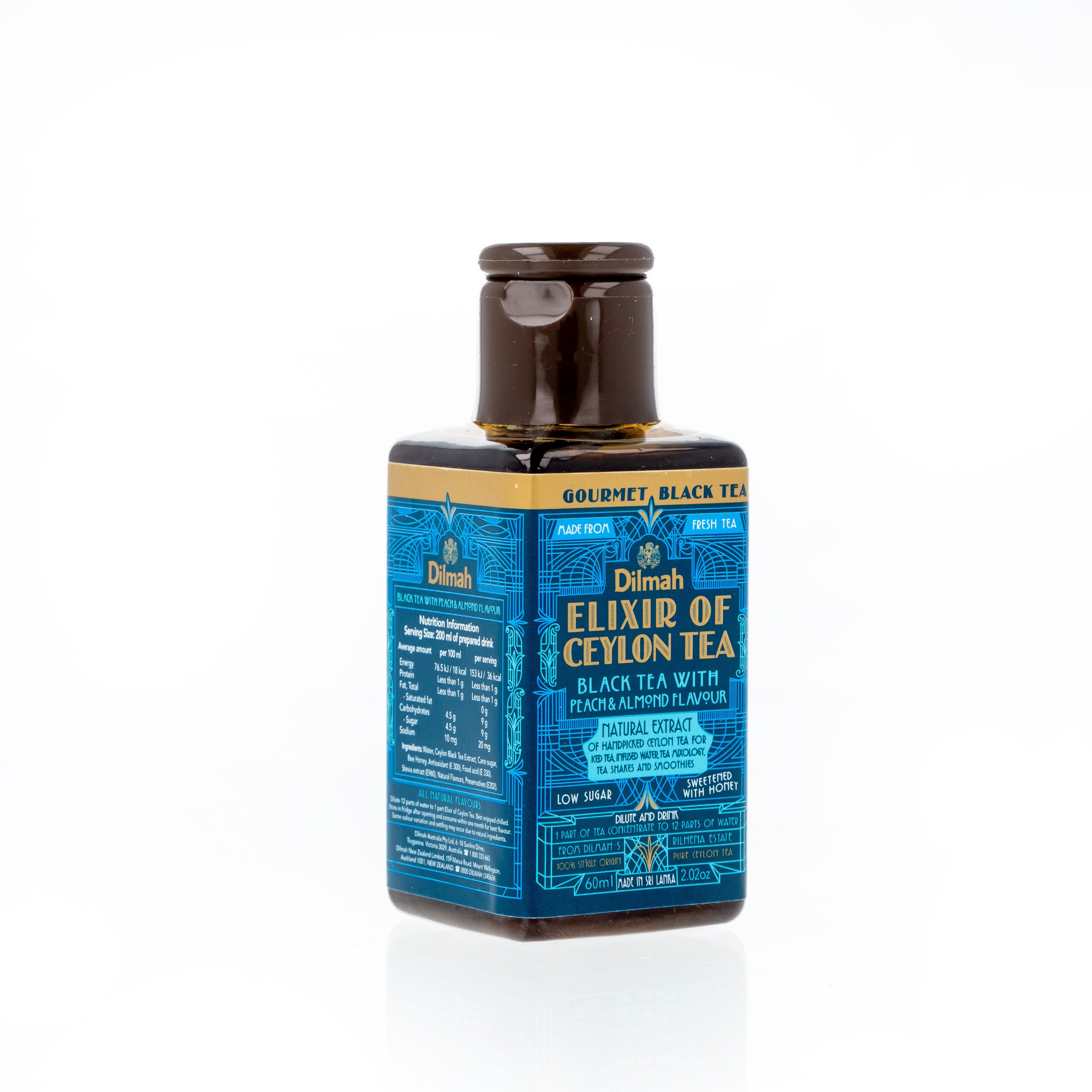 Elixir concentrado de Te Negro Durazno Almendra Dilmah 60 ml