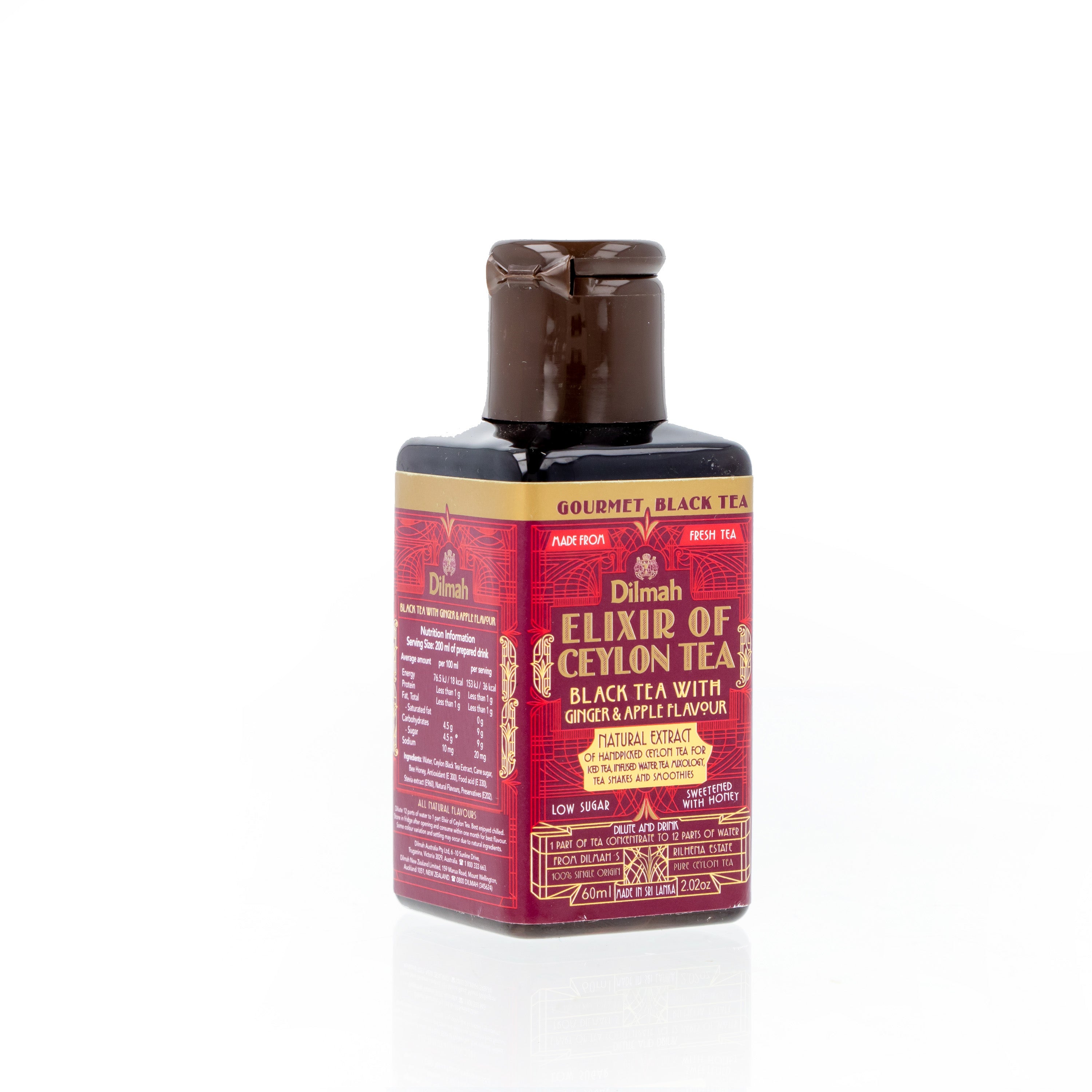 Elixir concentrado de Te Negro Jengibre y Manzana Dilmah 60 ml