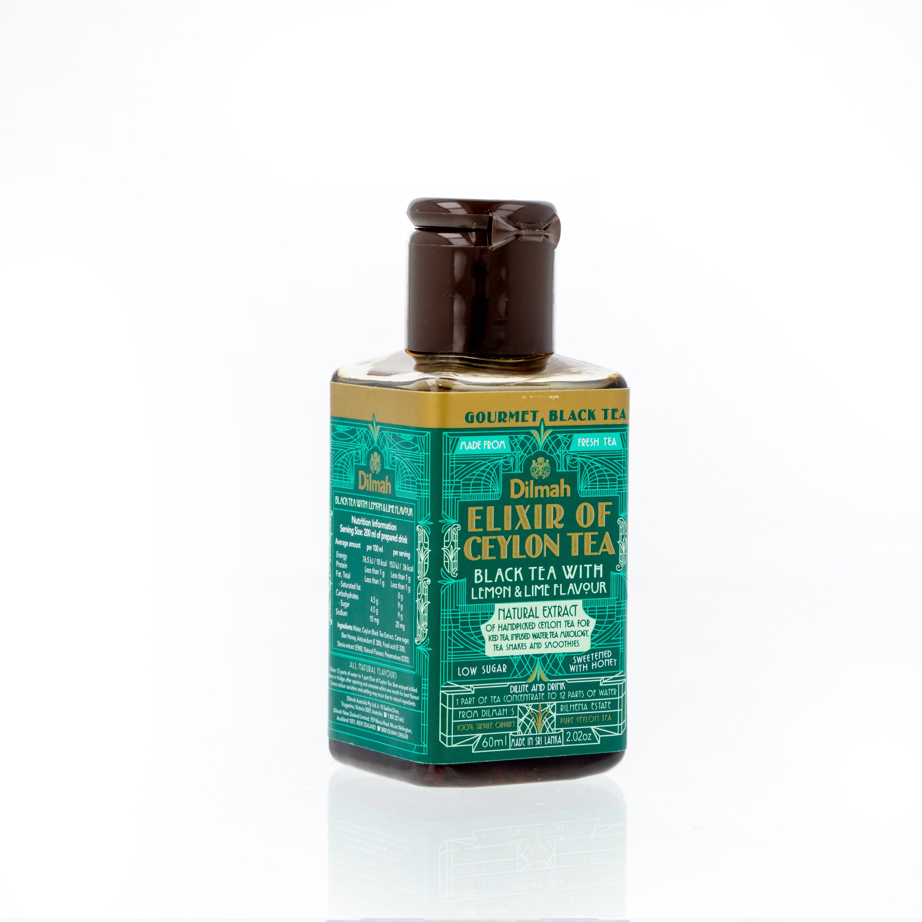 Elixir concentrado de Te Negro Lima Limon Dilmah 60 ml