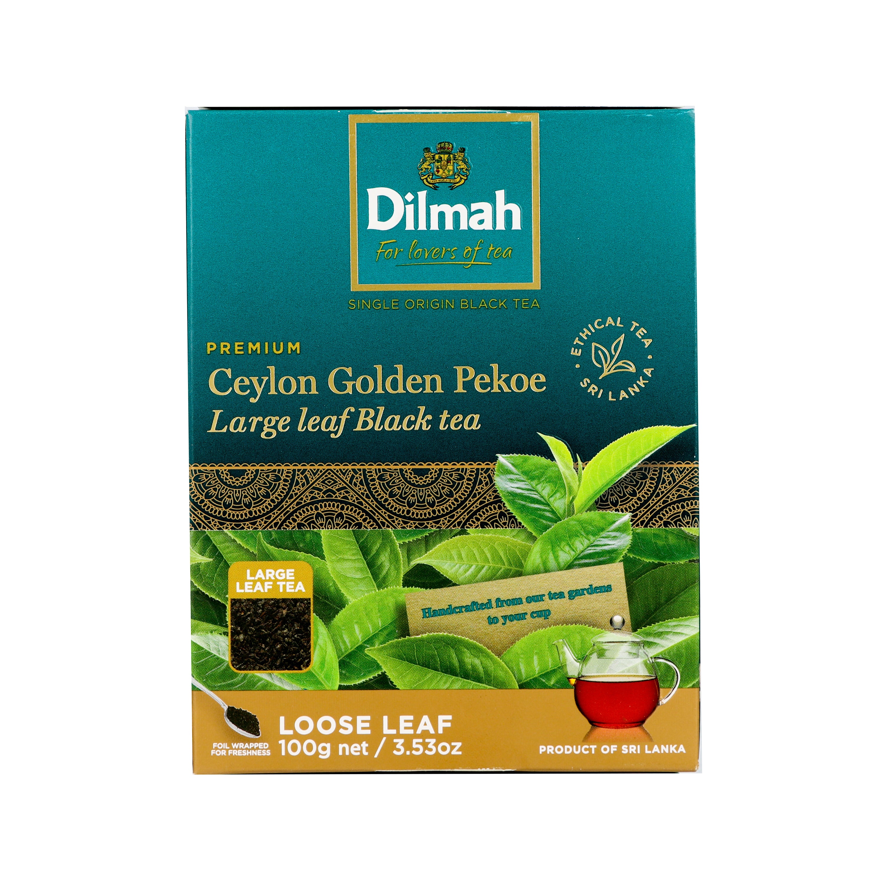 Te Negro en Hojas Ceylon Dilmah 100 grs