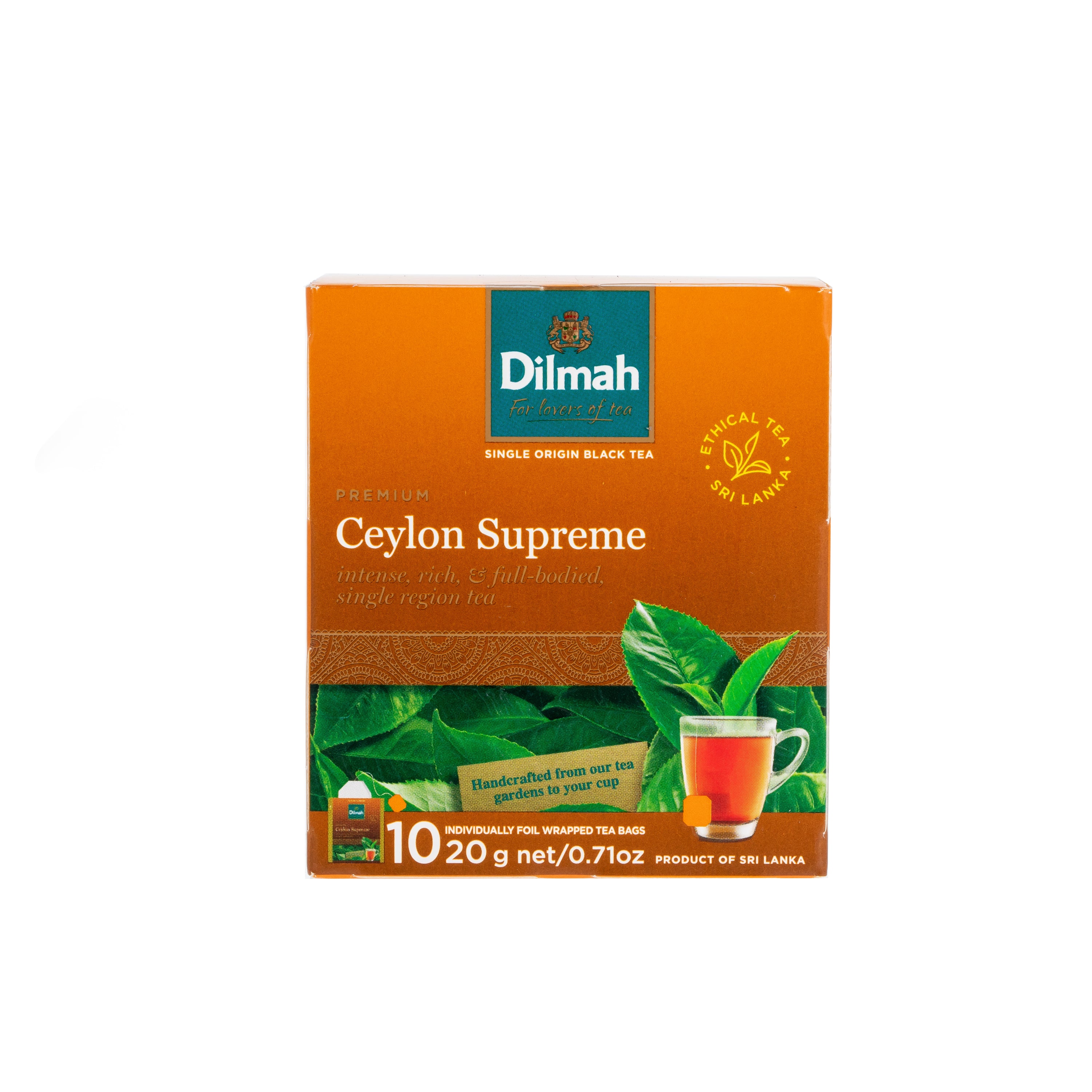 10 Bolsitas Te Negro Ceylon Supreme Dilmah