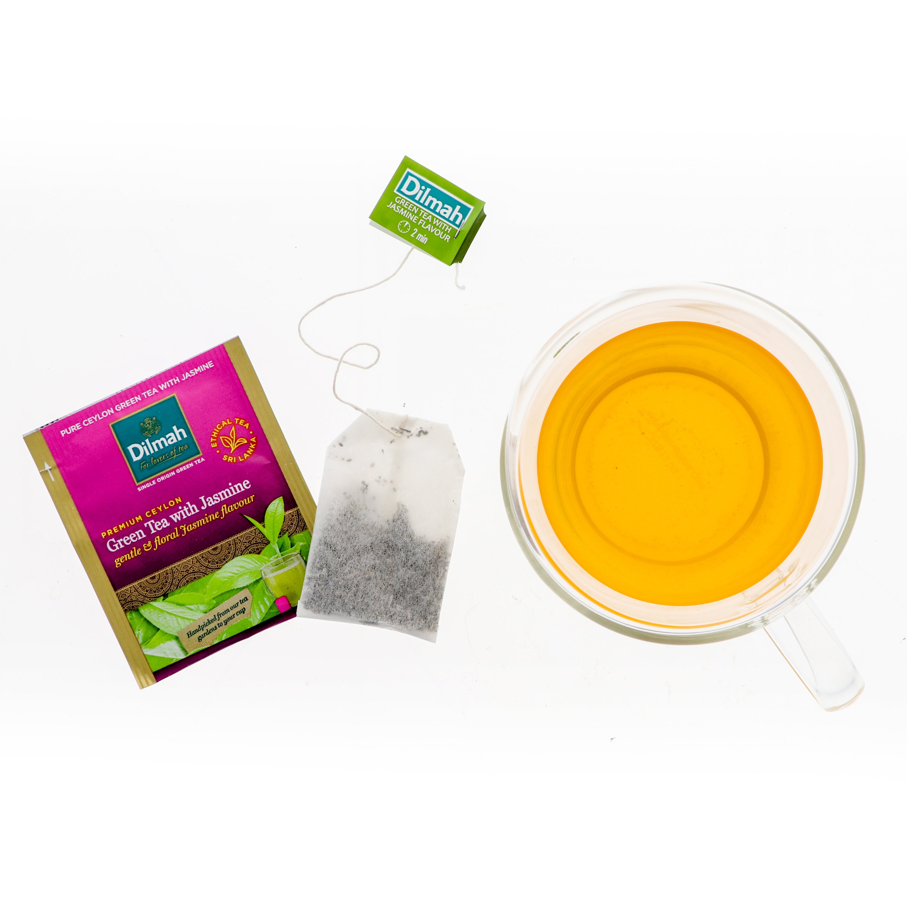 10 Bolsitas Te Verde Ceylon Jazmin Dilmah