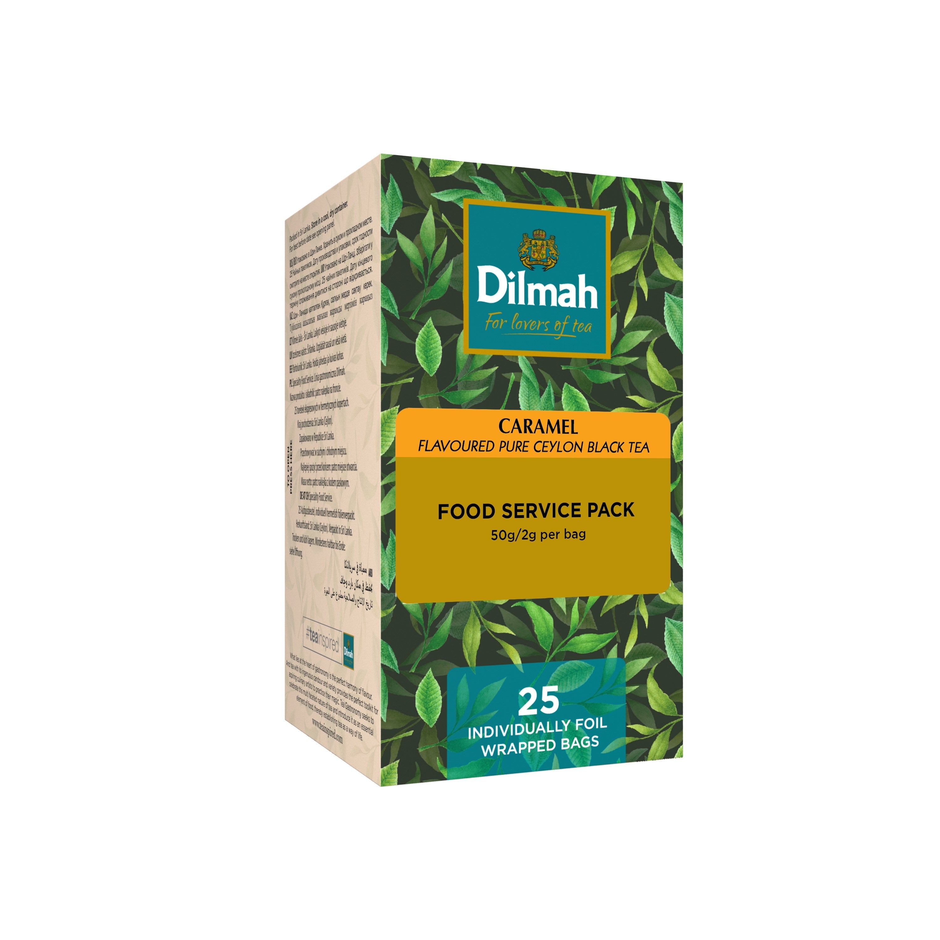 25 Bolsitas Te Negro Caramelo Dilmah