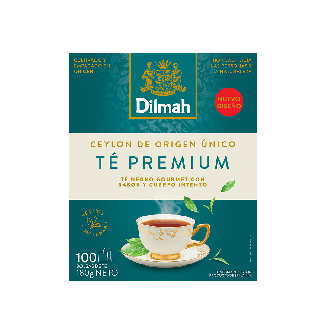 100 Bolsitas Te Negro Ceylon Pure Premium Dilmah