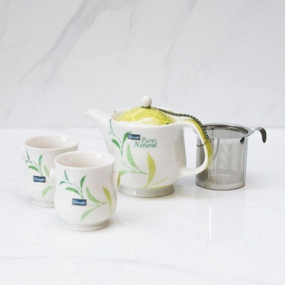 Tetera 400 ml y 2 mugs 200 ml c/u Dilmah