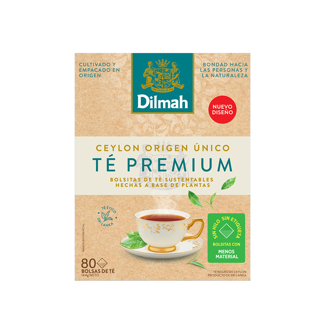 80 bolsitas Te Dilmah Premium sustentable